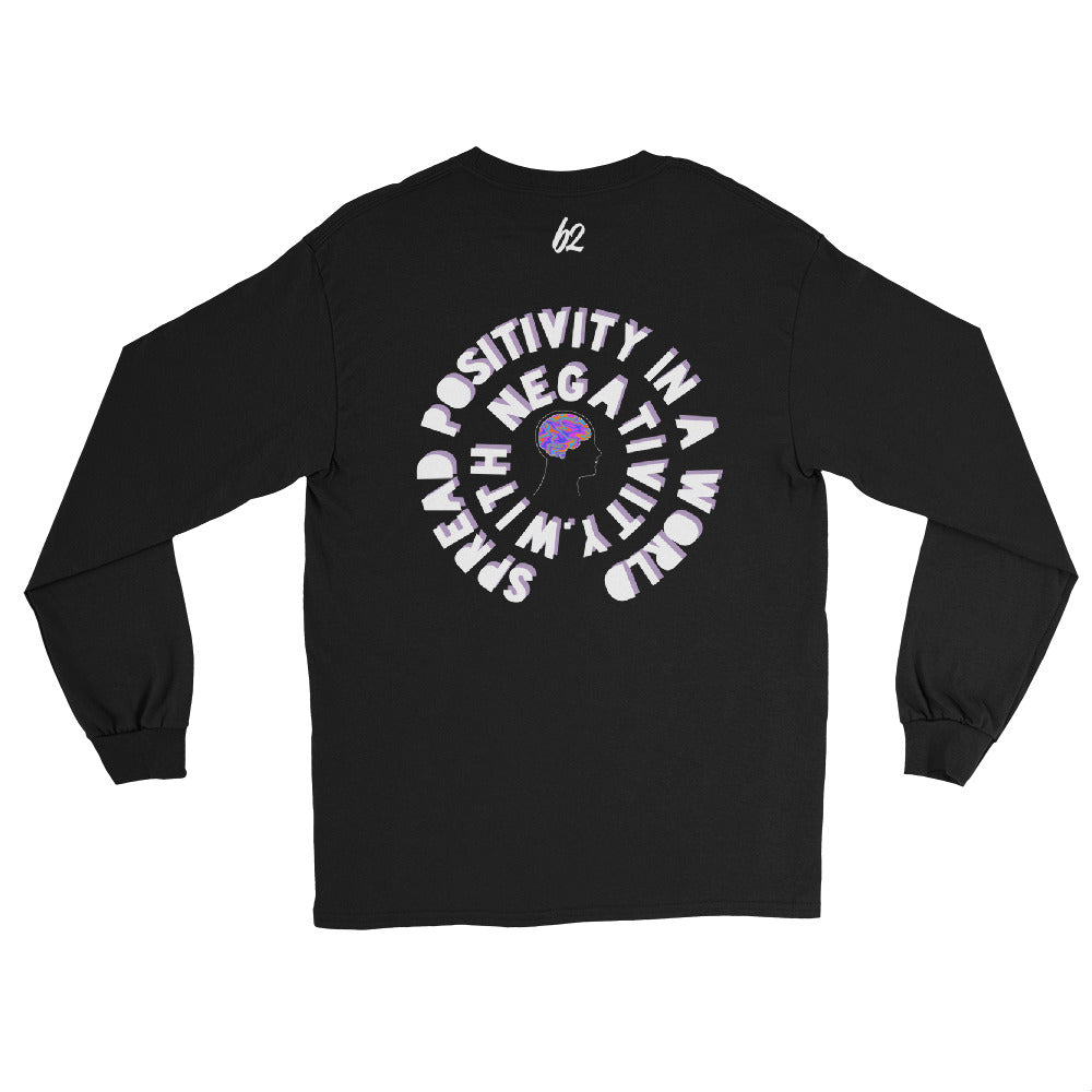 Mental Health/Spread+ Long Sleeve Shirt 1 - Black