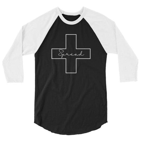 Spread Positivity 3/4 Sleeve Shirt - Black