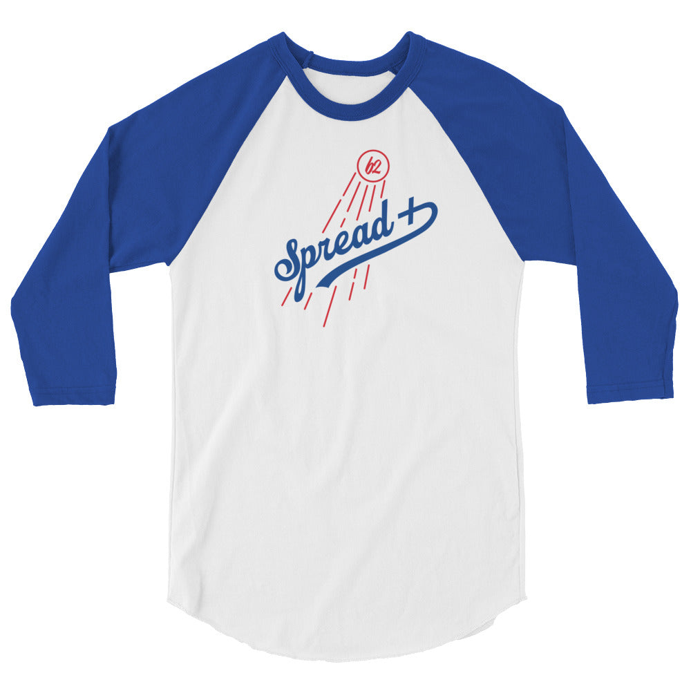 LAD Spread+ 3/4 Sleeve Shirt - White/Blue