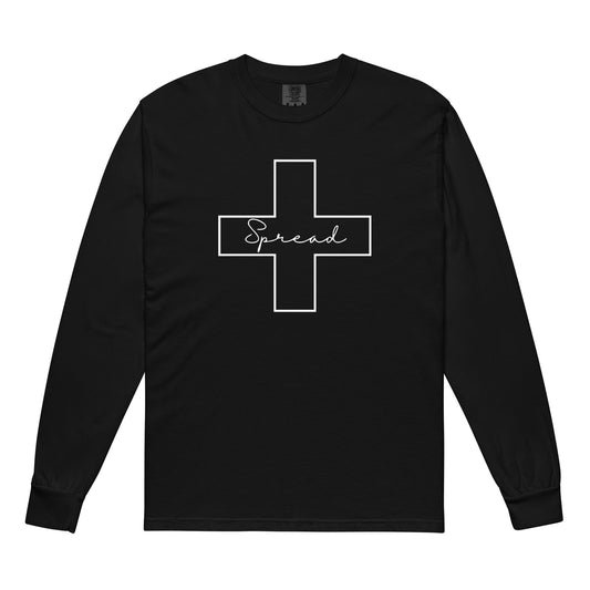 Spread Positivity Long Sleeve Shirt - Black