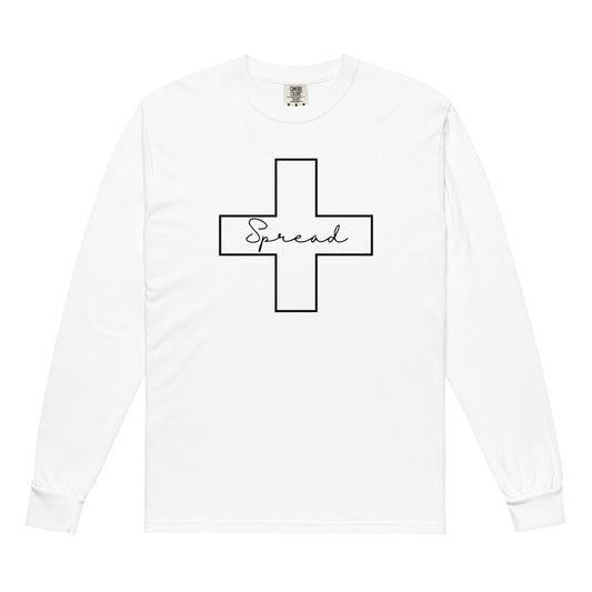 Spread Positivity Long Sleeve Shirt - White